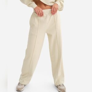 NWT MATE the Label Organic Fleece Front Seam Sweatpant S